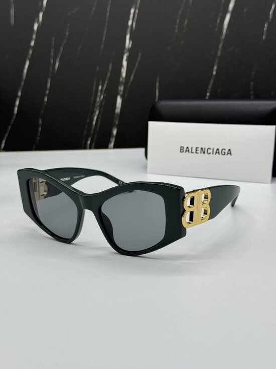 NEW BALENCIAGA BB0287S 005 GREEN CAT EYE WOMEN SUNGLASSES BALENCIAGA EYEWEAR main image 11